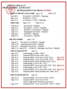 Kế Hoach Thang 11 2025